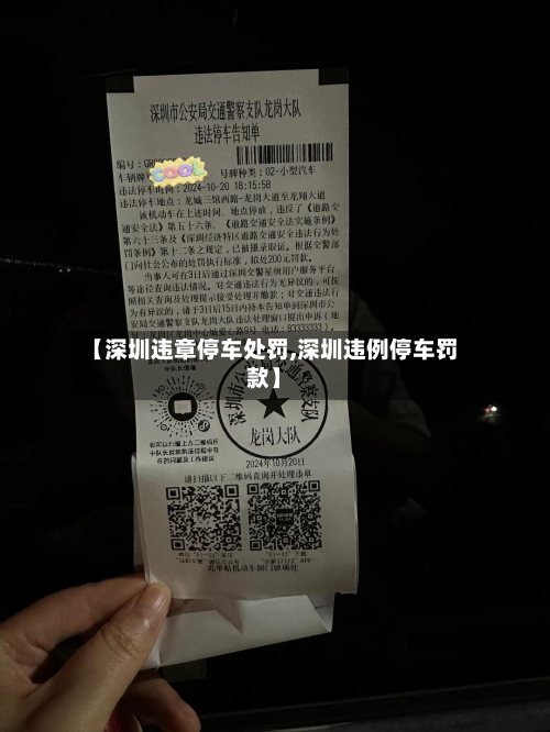 【深圳违章停车处罚,深圳违例停车罚款】-第2张图片
