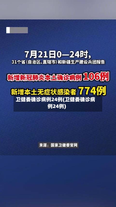 卫健委确诊病例24例(卫健委确诊病例24例)