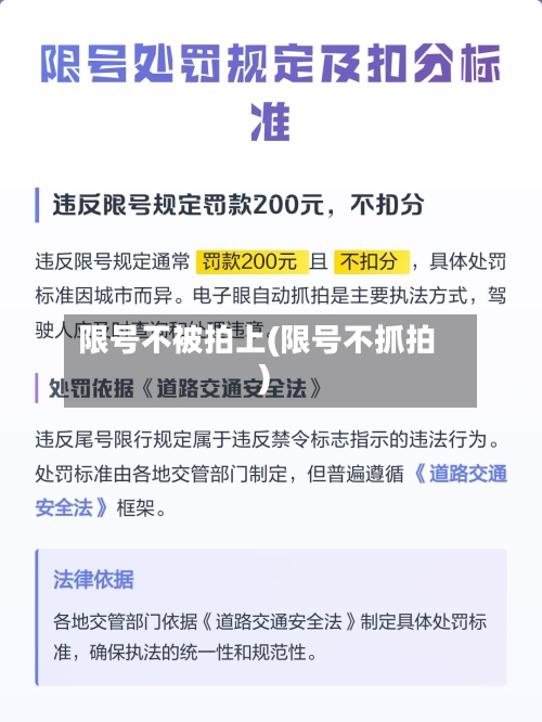 限号不被拍上(限号不抓拍)-第2张图片