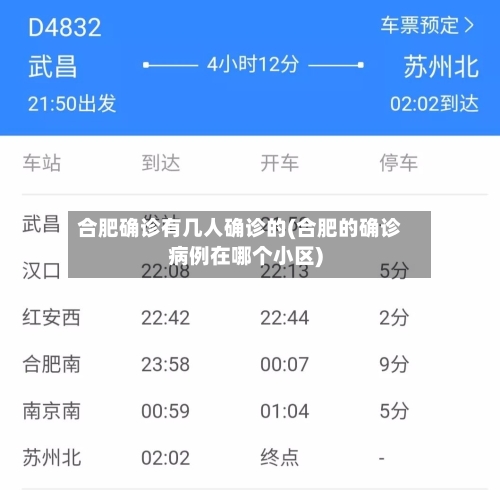 合肥确诊有几人确诊的(合肥的确诊病例在哪个小区)