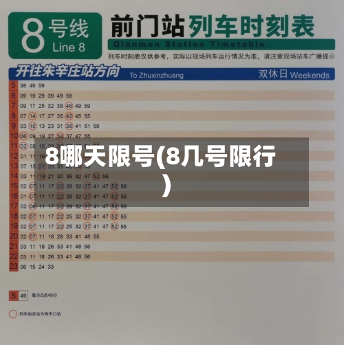8哪天限号(8几号限行)