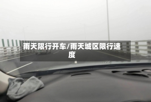 雨天限行开车/雨天城区限行速度-第2张图片