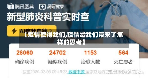 【疫情使得我们,疫情给我们带来了怎样的思考】