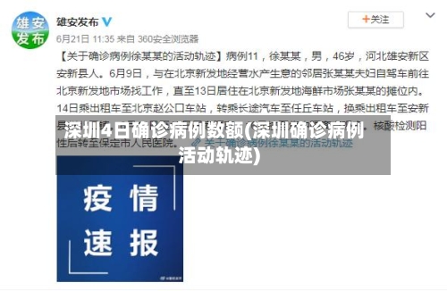 深圳4日确诊病例数额(深圳确诊病例活动轨迹)-第2张图片