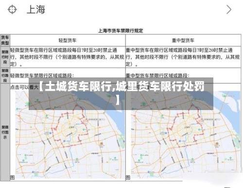 【土城货车限行,城里货车限行处罚】-第2张图片